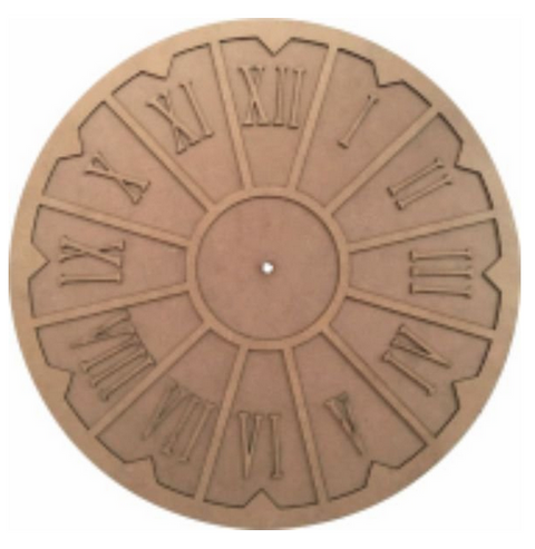 Wooden Clock with Roman Numbers - K278
