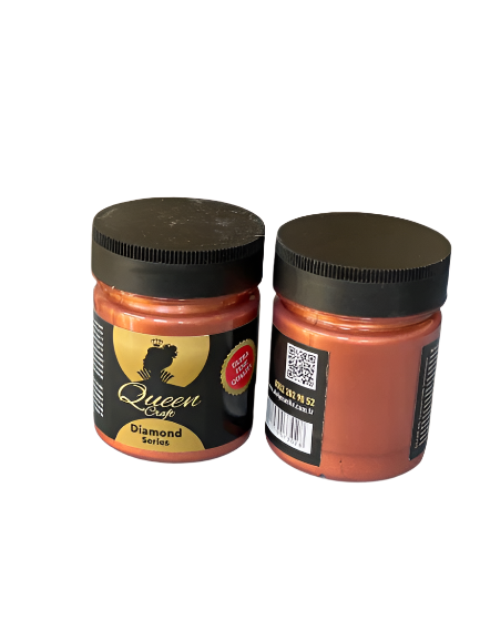 Queen Craft Diamond Metallic Paint - Copper (120CC)