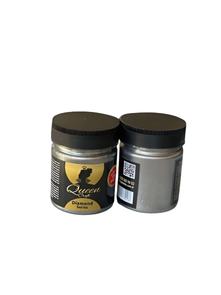 Queen Craft Diamond Metallic Paint - Smoke (120CC)