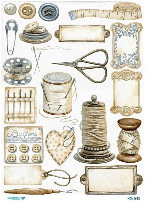 Rice Decoupage Paper - 1622