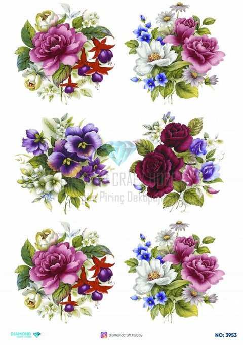 Rice Decoupage Paper - 3953