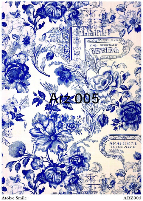 Rice Decoupage Paper - ARZ-005