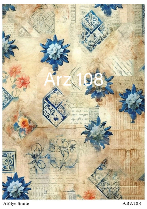 Rice Decoupage Paper - ARZ-108