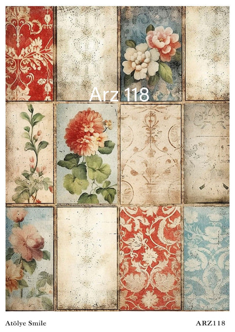 Rice Decoupage Paper - ARZ-118