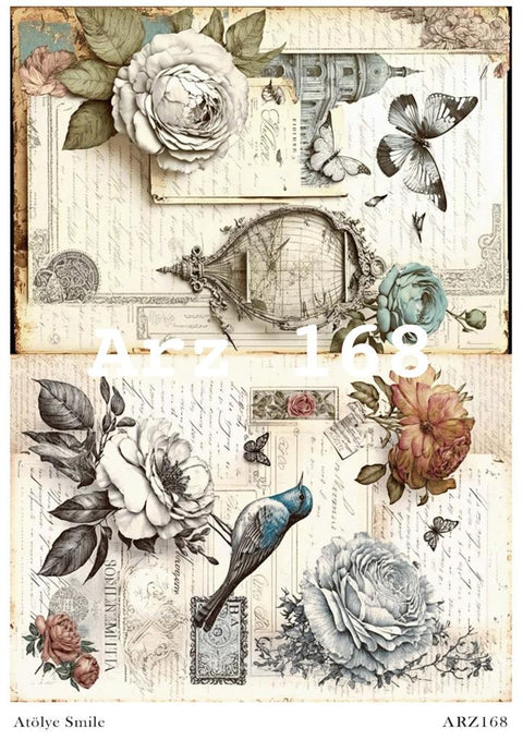 Rice Decoupage Paper - ARZ-168