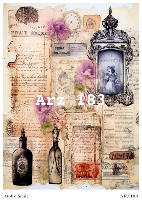 Rice Decoupage Paper - ARZ-183