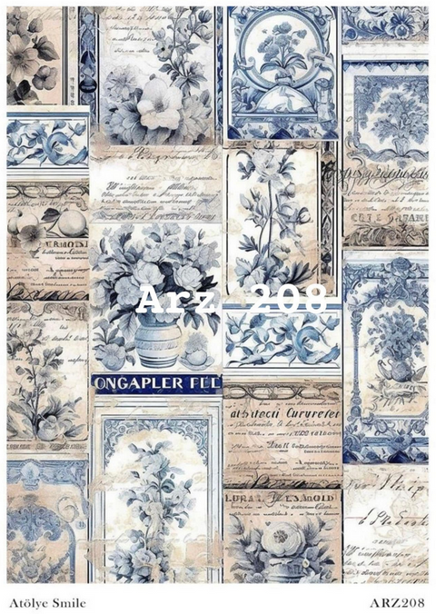 Rice Decoupage Paper - ARZ-208