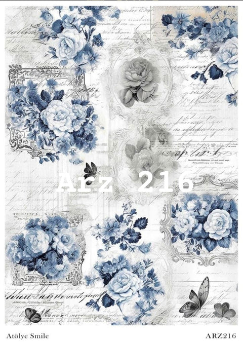 Rice Decoupage Paper - ARZ-216