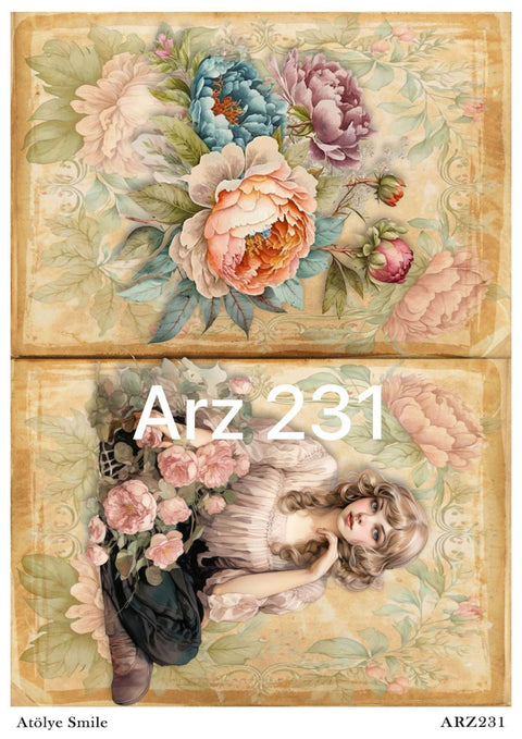 Rice Decoupage Paper - ARZ-231