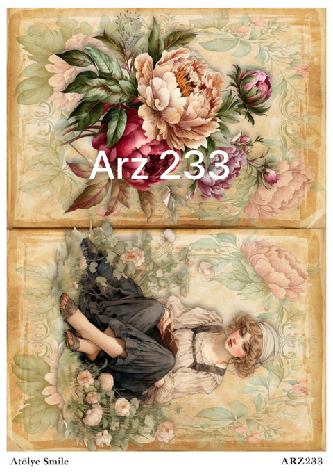 Rice Decoupage Paper - ARZ-233