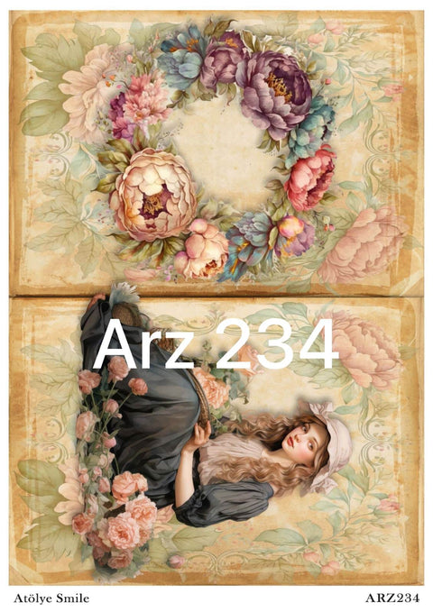 Rice Decoupage Paper - ARZ-234