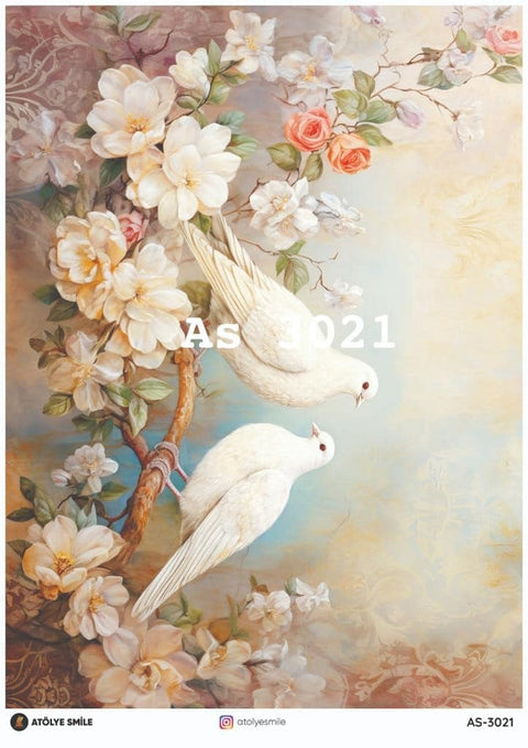 Rice Decoupage Paper - AS-3021
