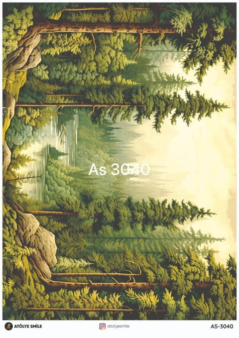 Rice Decoupage Paper - AS-3040