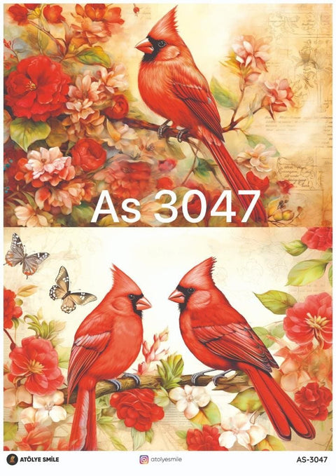 Rice Decoupage Paper - AS-3047
