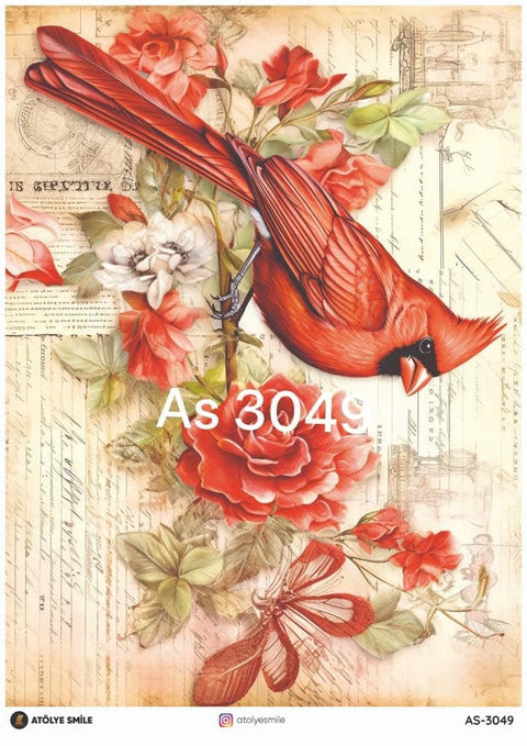 Rice Decoupage Paper - AS-3049