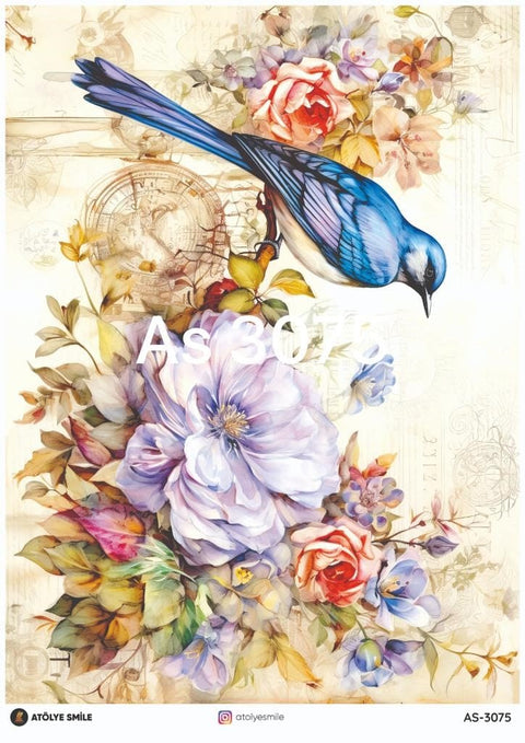 Rice Decoupage Paper - AS-3075