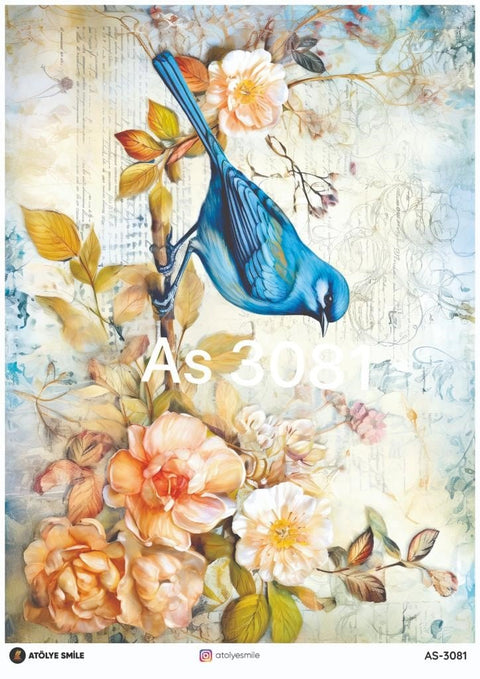 Rice Decoupage Paper - AS-3081