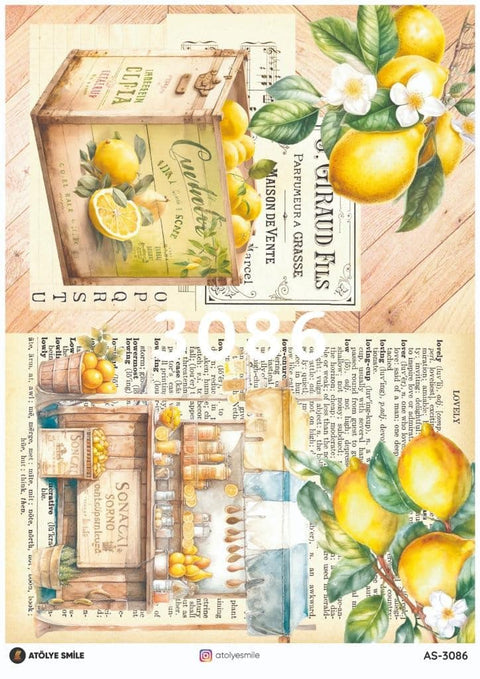 Rice Decoupage Paper - AS-3086