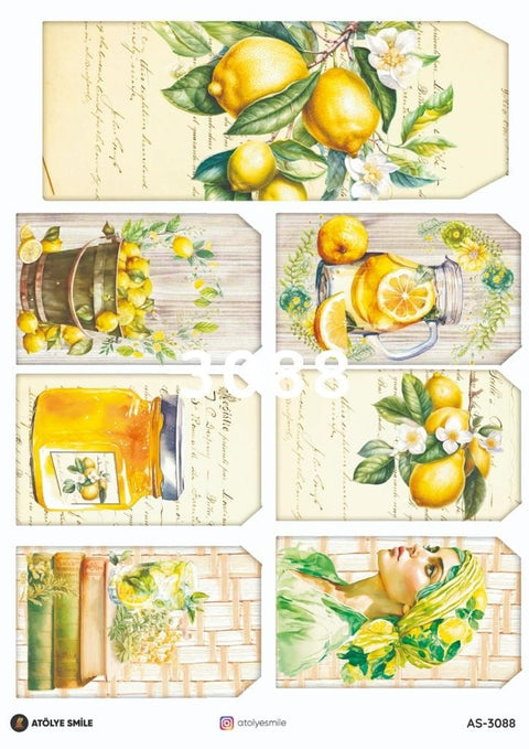 Rice Decoupage Paper - AS-3088