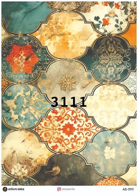 Rice Decoupage Paper - AS-3111