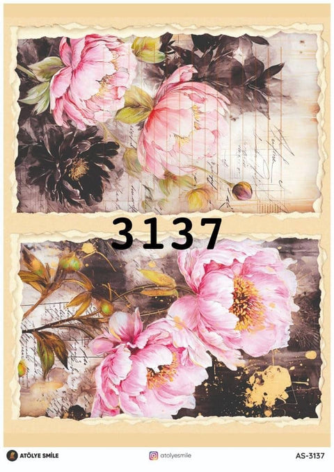 Rice Decoupage Paper - AS-3137