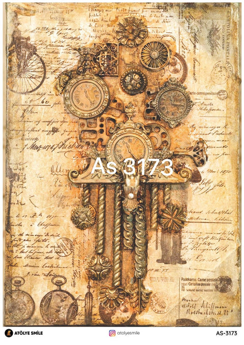 Rice Decoupage Paper - AS-3173