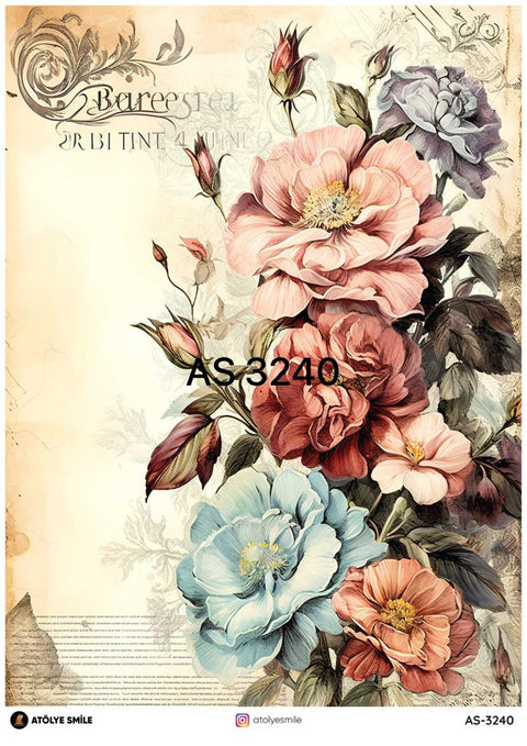 Rice Decoupage Paper - AS-3240