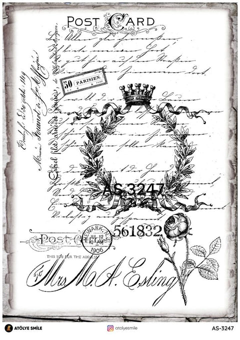Rice Decoupage Paper - AS-3247