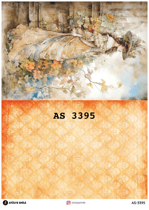 Rice Decoupage Paper - AS-3395