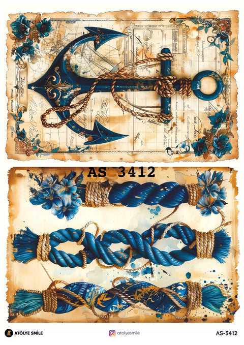 Rice Decoupage Paper - AS-3412