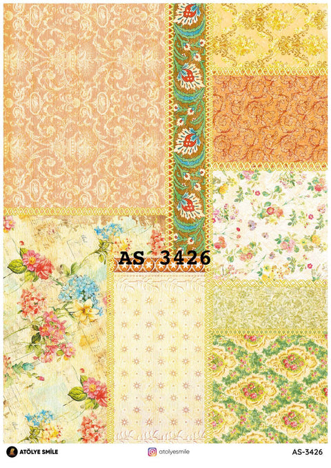 Rice Decoupage Paper - AS-3426
