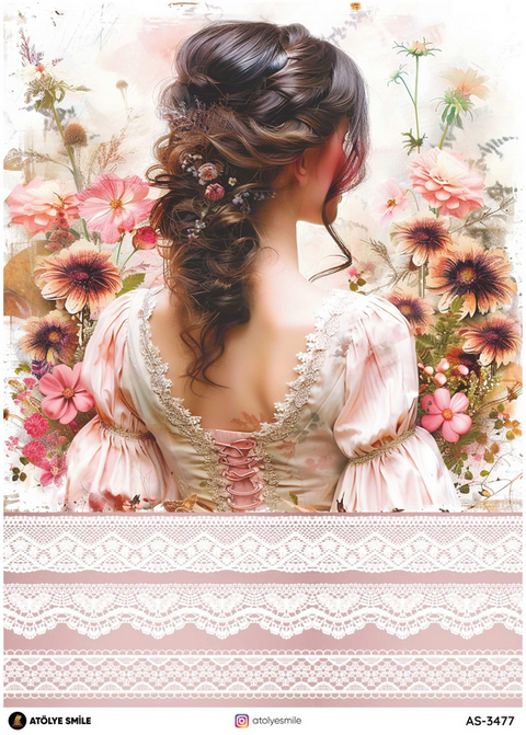 Rice Decoupage Paper - AS-3477