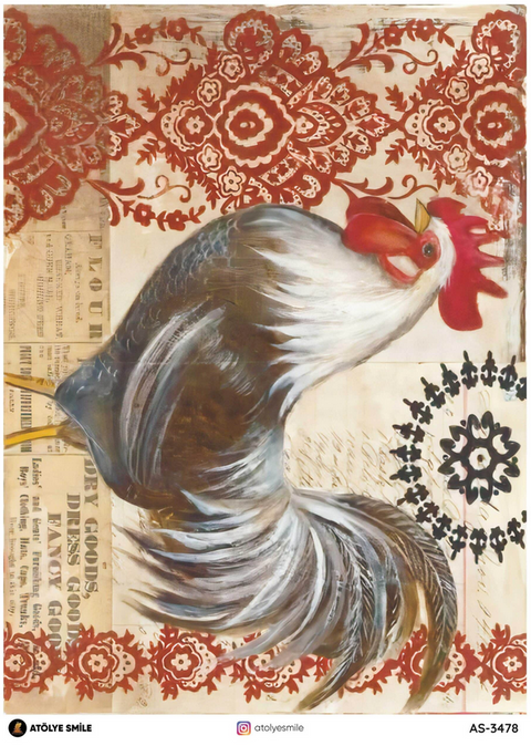 Rice Decoupage Paper - AS-3478