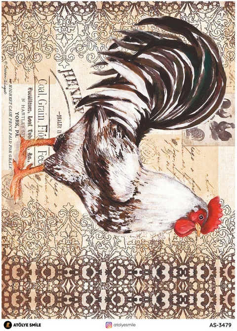 Rice Decoupage Paper - AS-3479