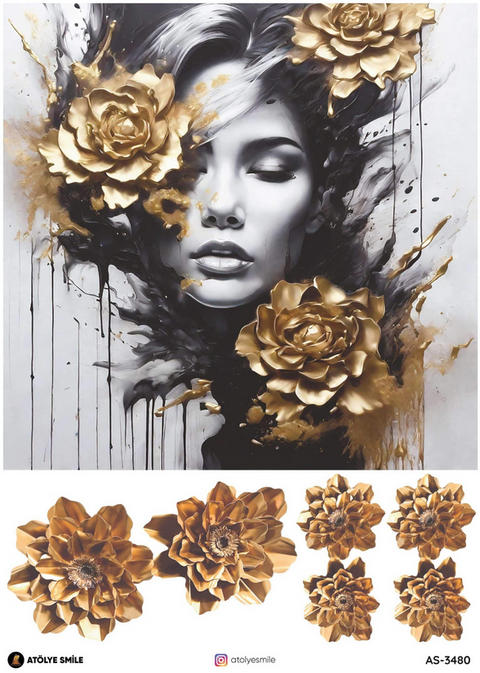 Rice Decoupage Paper - AS-3480