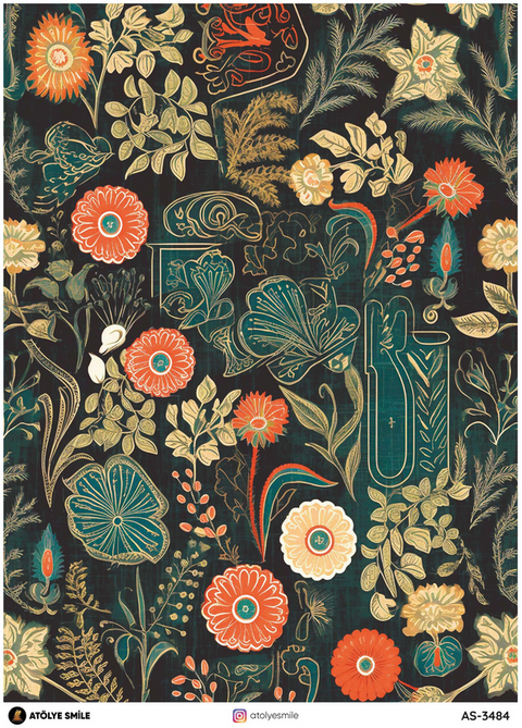 Rice Decoupage Paper - AS-3484