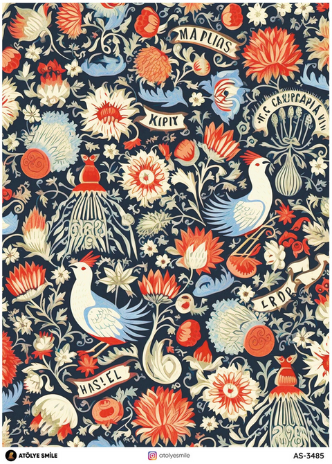 Rice Decoupage Paper - AS-3485