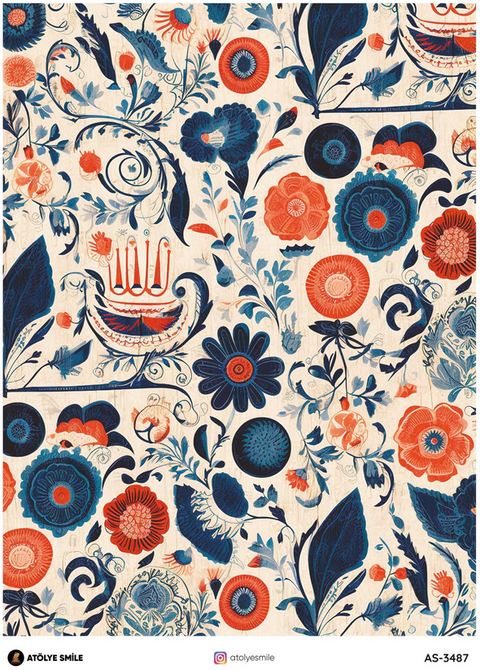 Rice Decoupage Paper - AS-3487