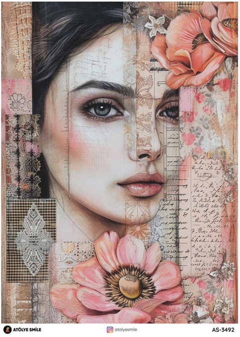 Rice Decoupage Paper - AS-3492