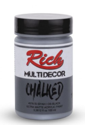 Rich Multi Decor Chalked - Carbon Black (100CC)