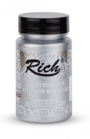 Rich Multi Surface Titanium Metallic - Silver (90CC)