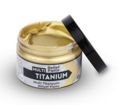 Rich Titanium Relief Paste - White Gold (150CC)