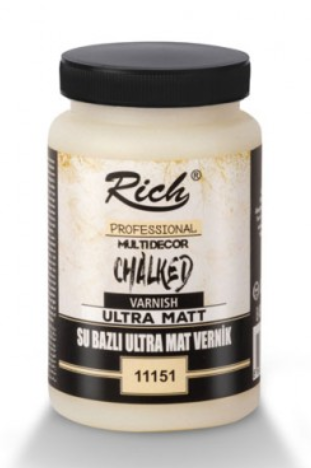 Rich Water-Based Ultra-Matte Chalked Varnish (250CC)