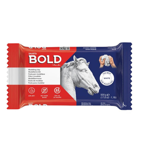 Smarta Bold Modeling Clay - White (500GR)