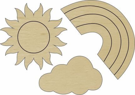 Sun/Rainbow/Cloud - PS-103