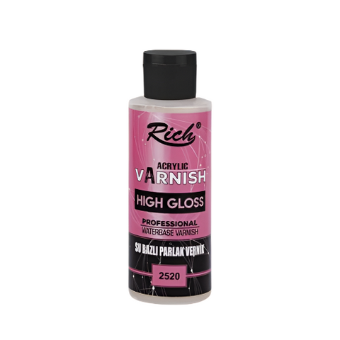 Rich Water-Based Glossy Varnish (120CC)