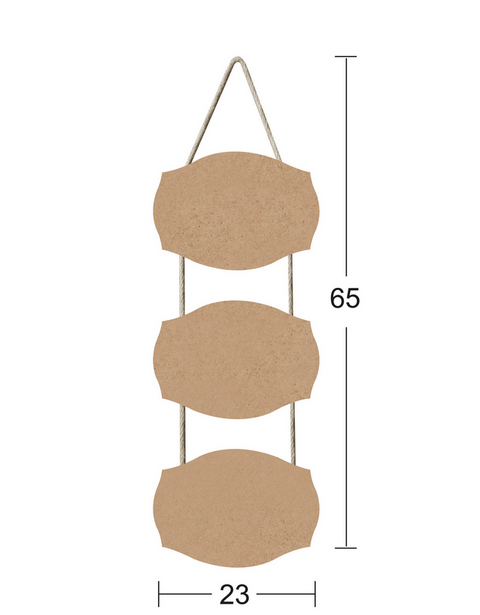 Wooden Canvas with Rope - F727