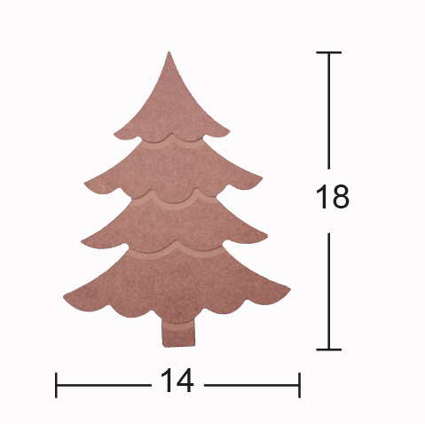 Wooden Christmas Tree - H132