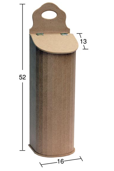 Wooden Plastic Bag Box - KU-336