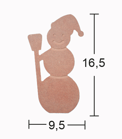 Wooden Snow Man - H126
